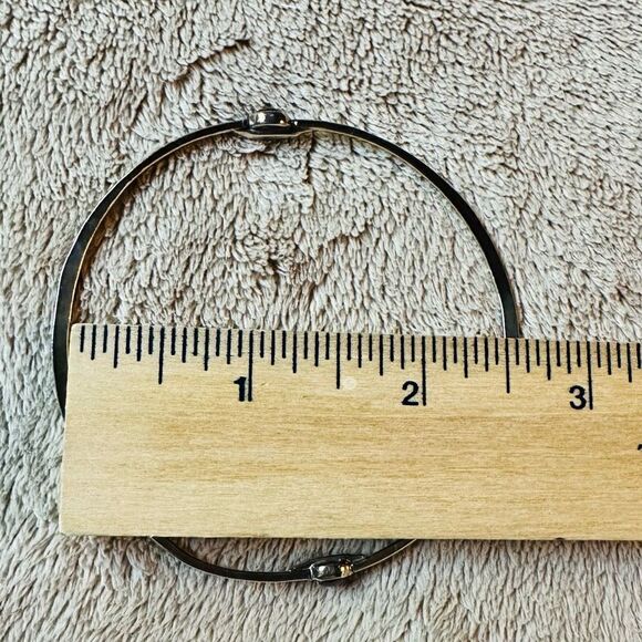 Vintage Rebecca Norman Pink Tourmaline Sterling Silver Bangle Bracelet - Picture 12 of 13